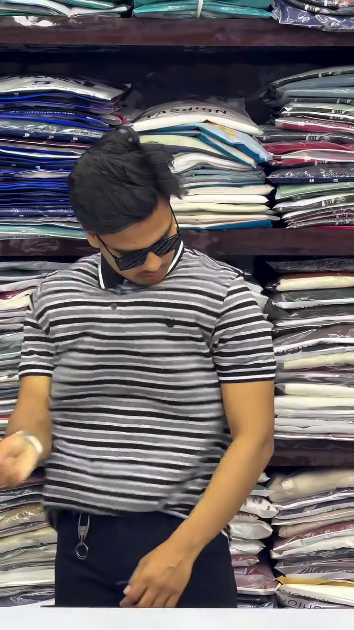 Men’s Half Sleeve Stripe T Shirt - Image 9
