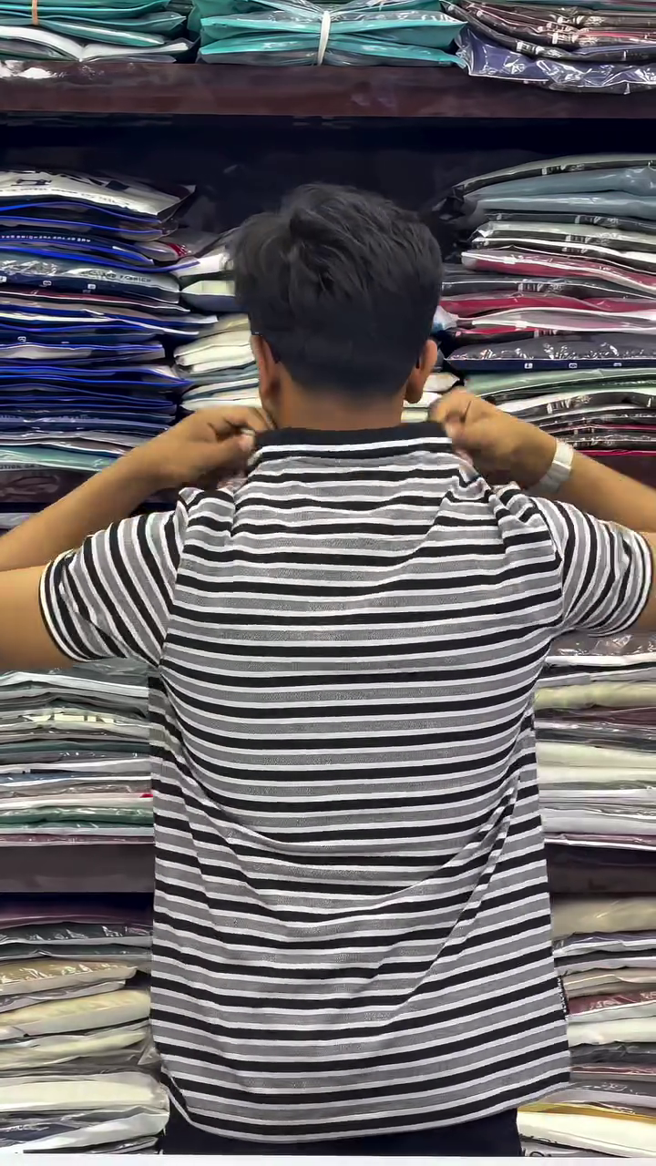 Men’s Half Sleeve Stripe T Shirt - Image 8