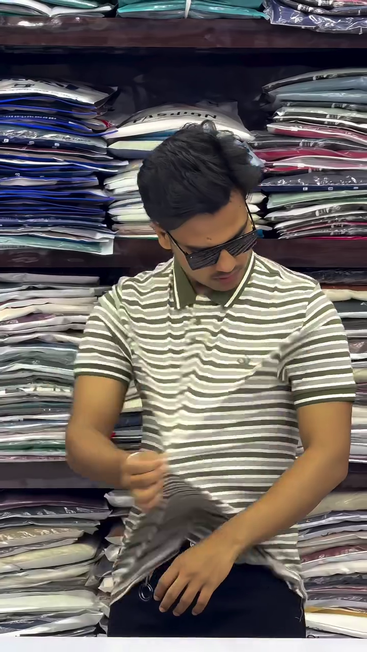 Men’s Half Sleeve Stripe T Shirt - Image 6