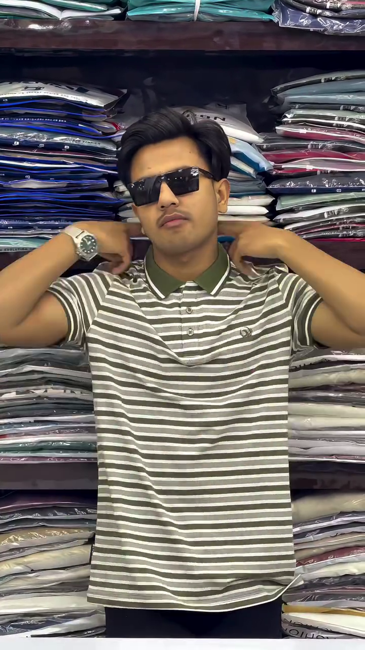 Men’s Half Sleeve Stripe T Shirt - Image 5