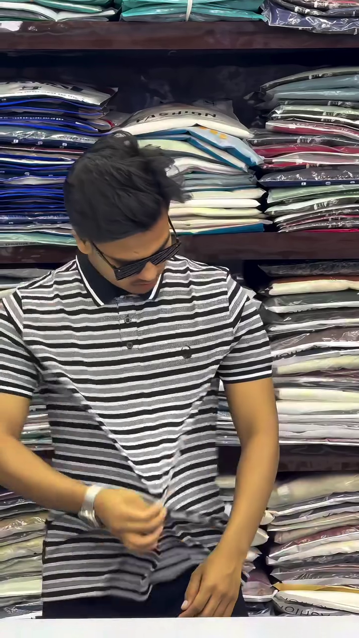 Men’s Half Sleeve Stripe T Shirt - Image 4