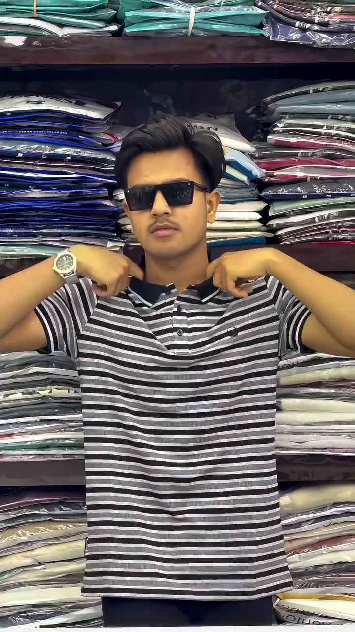 Men’s Half Sleeve Stripe T Shirt - Image 3