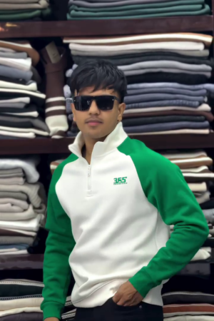 Men’s Stylish Full Sleeve T-Shirt with Contrast Sleeves