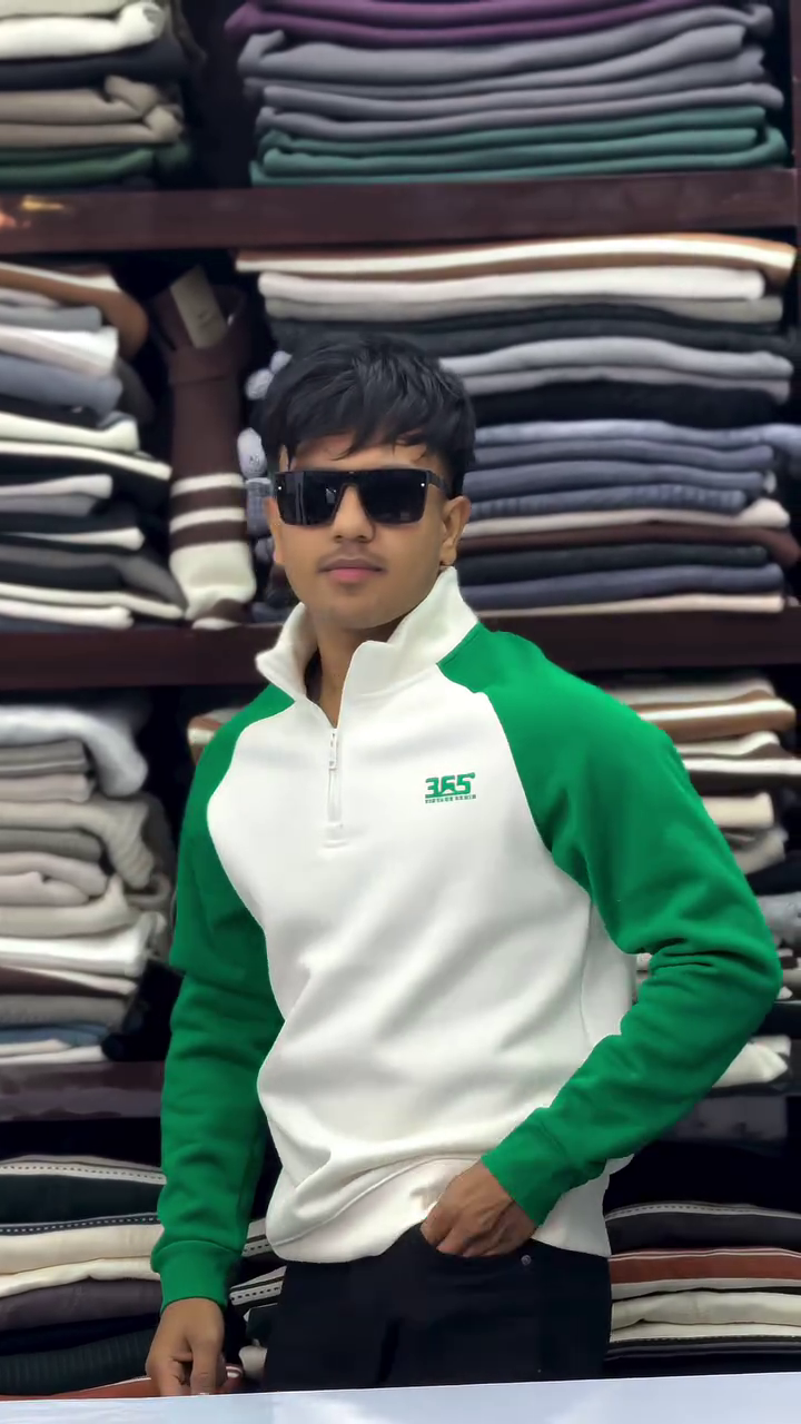 Men’s Stylish Full Sleeve T-Shirt with Contrast Sleeves