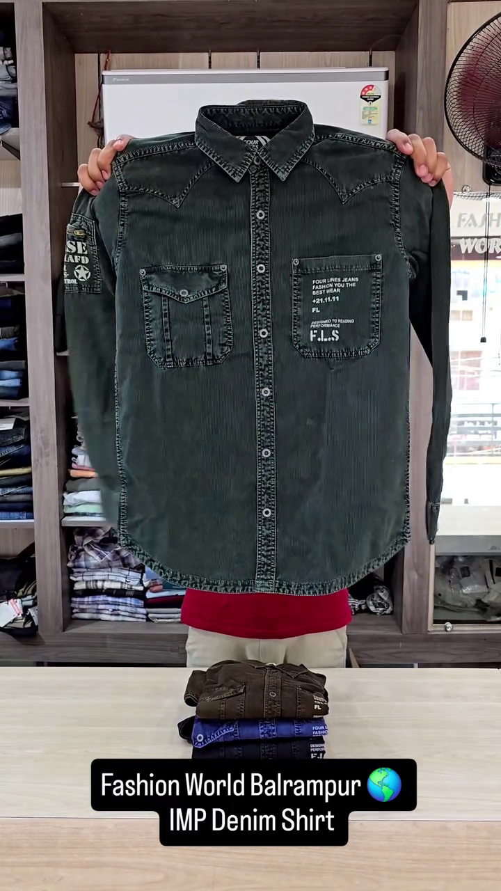 Comfortable Fashion Wear Men’s Premium Denim Shirt - Image 2