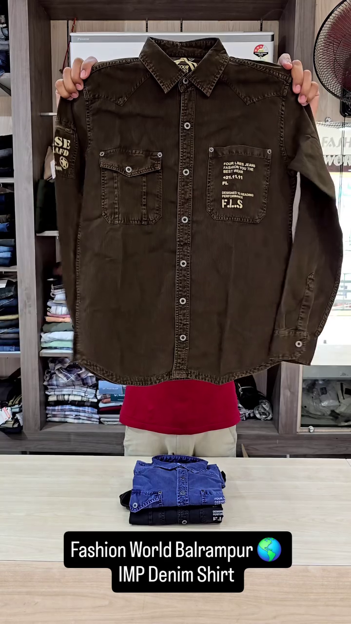 Comfortable Fashion Wear Men’s Premium Denim Shirt - Image 3