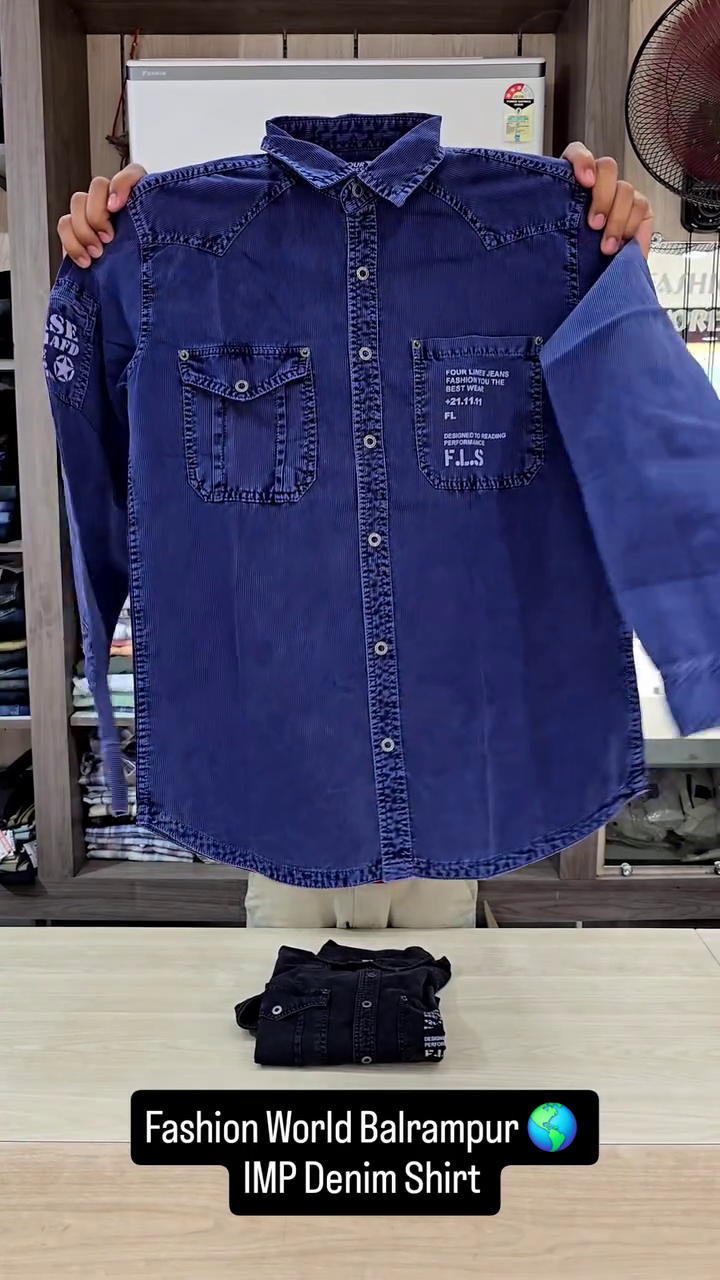 Comfortable Fashion Wear Men’s Premium Denim Shirt - Image 4