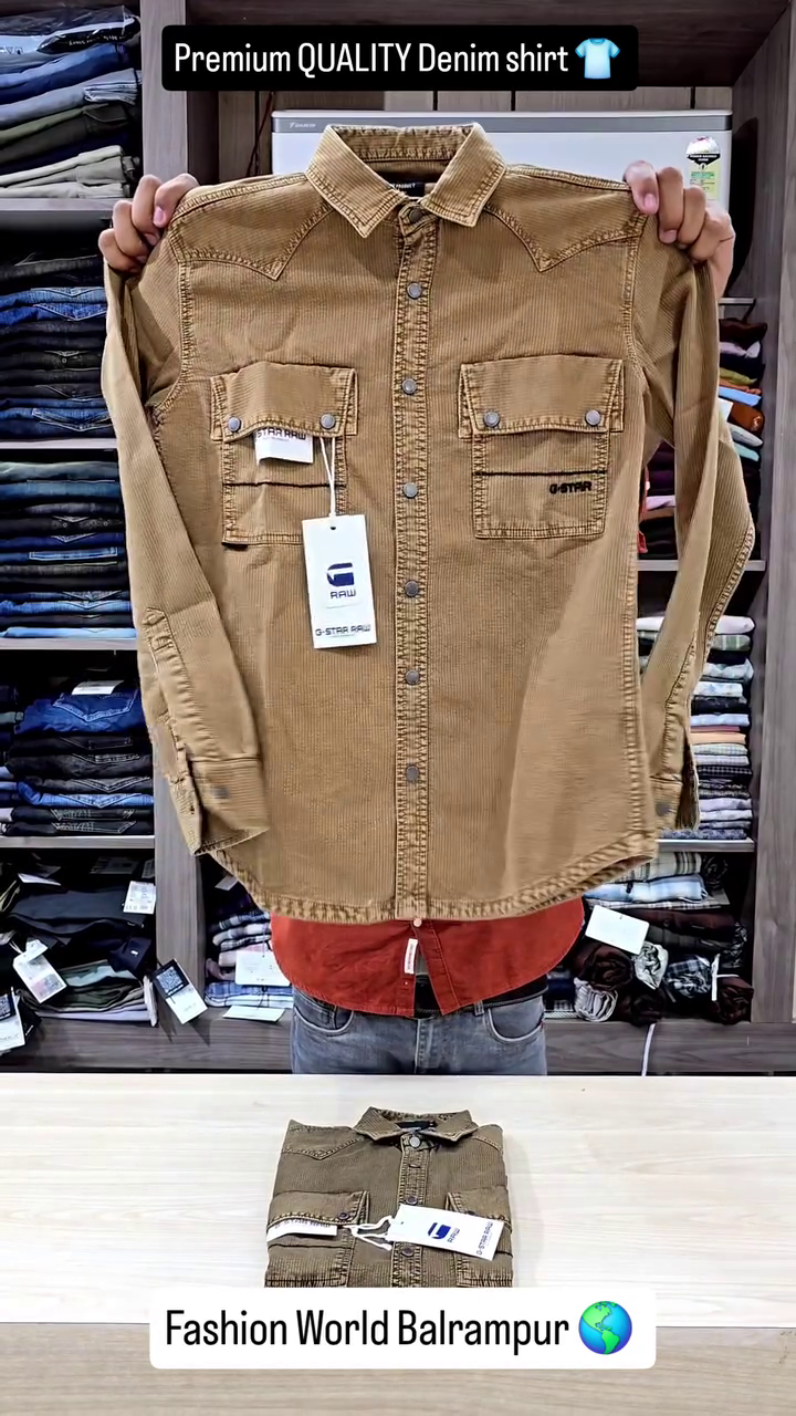 Smart Street Style Fashion Wear Men’s Classic Denim Shirt - Image 4