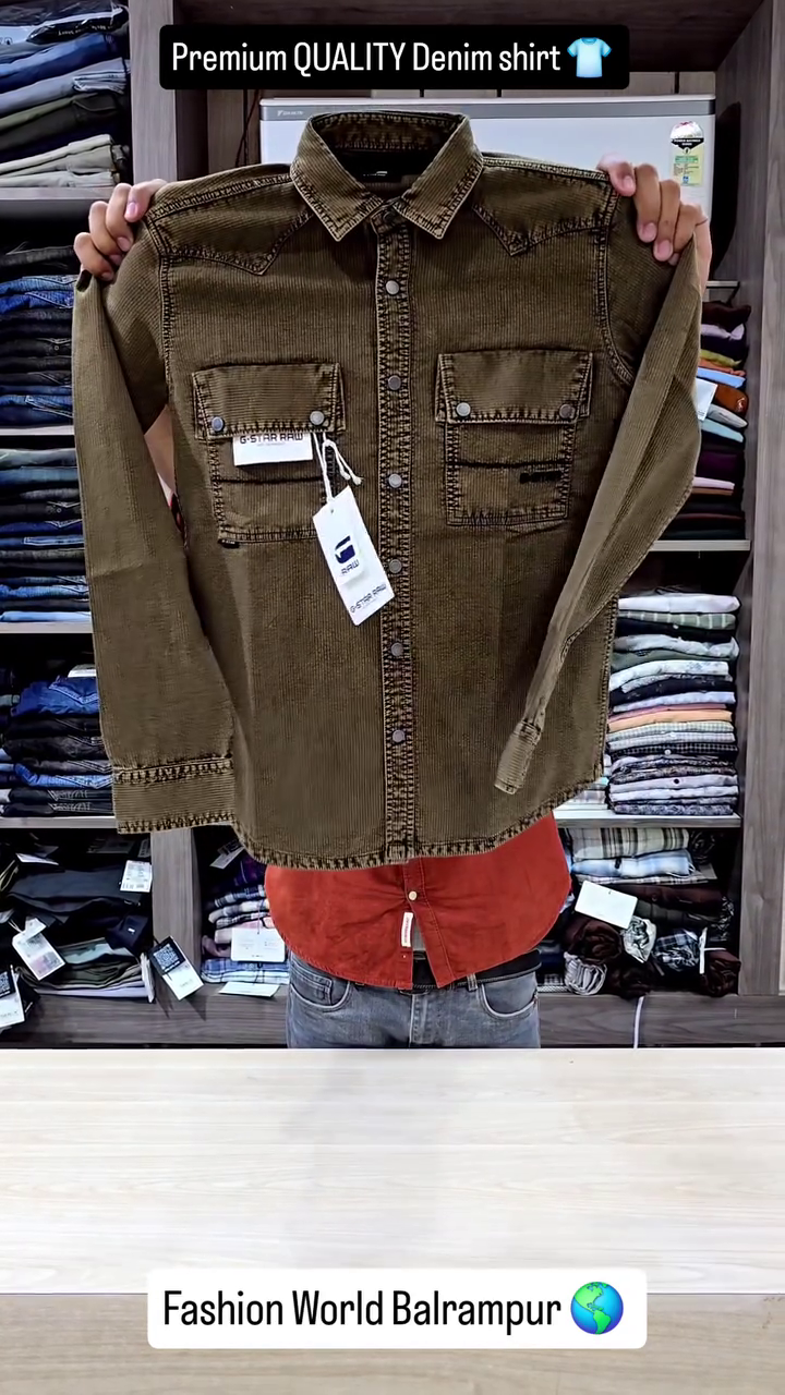 Smart Street Style Fashion Wear Men’s Classic Denim Shirt - Image 5