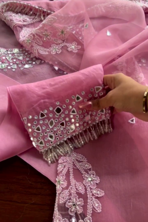 Women's Kurti Set with Dupatta & Stone Work