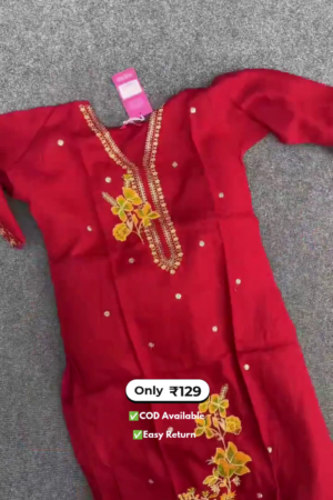 Women's Long Kurti with Palazzo Set