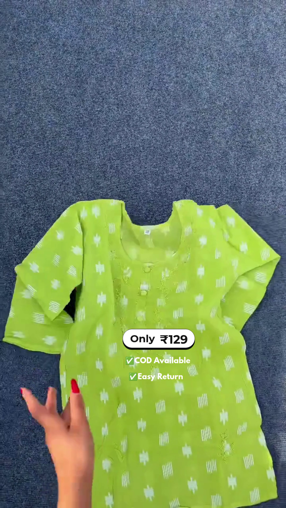 Women's Short Kurti with Stylish Design
